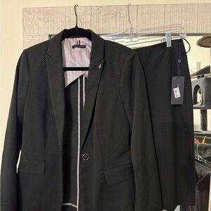 Women’s Tommy Hilfiger Polka Dot Black Blazer